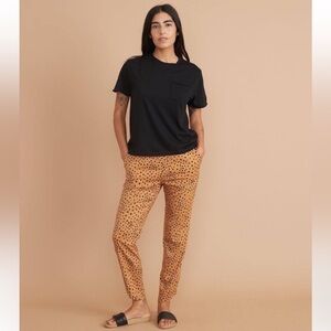 Marine Layer Allison Respun Abstract Cheetah Print Pull On Pants